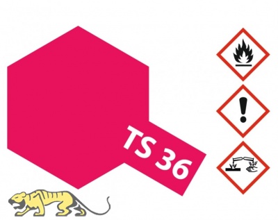 Tamiya TS36 Neon-Rot / Leucht-Rot - Glänzend - 100ml