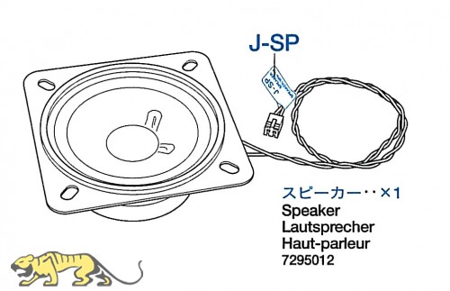 Lautsprecher für Tamiya Leopard 2A6 (56020) 1:16