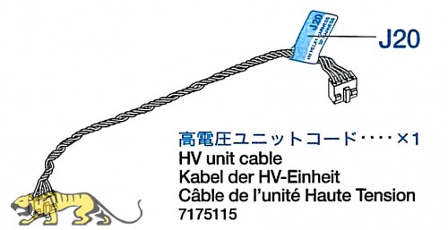 HV Unit (Einheit) Kabel für Tamiya Leopard 2A6 (56020) 1:16