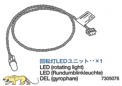 LED Rundumlicht für Tamiya Leopard 2A6 (56020) 1:16