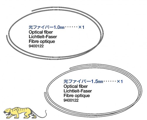 Optical Fiber (1,0mm & 1,5mm) for Tamiya 56020