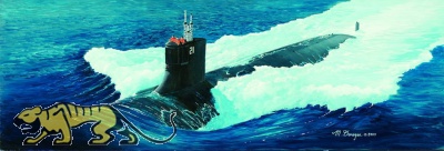 USS SSN-21 Seawolf Class Attack Submarine - 1:144