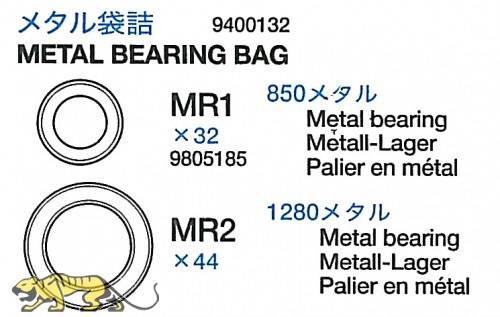 Metal Bearing Bag (MR1 & MR2) for Tamiya Leopard 2A6 (56020)