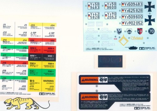 Decal Bag for Tamiya Leopard 2A6 (56020) 1:16