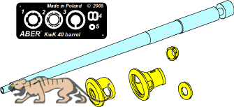 German 75mm Gun Barrel for Panzer IV Ausf. J late