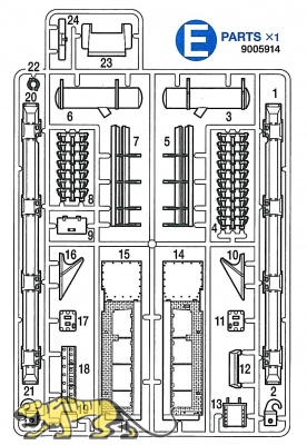 E Teile (E1-E24) für Tamiya Panzer IV Ausf. J (56026) 1:16