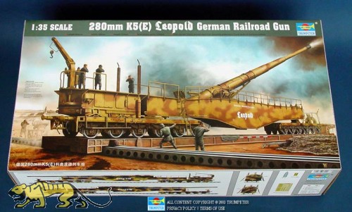 Deutsches 28cm Eisenbahngeschütz K5(E) Leopold - 1:35