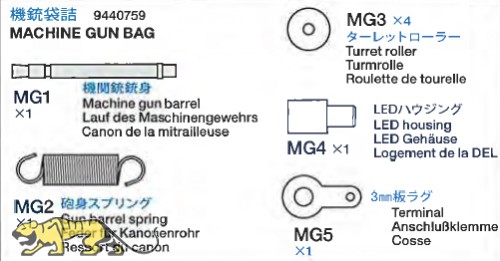 Maschinengewehrbeutel für Panzer IV Ausf. J (56026)