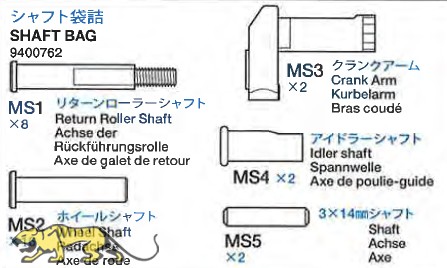 Shaft Bag for Tamiya (56026) 1:16