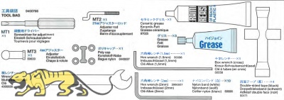 Werkzeug Beutel für Tamiya (56026) 1:16