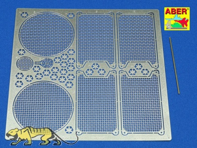Photo Etched Grills for Trumpeter King Tiger 1:16 (ABER)