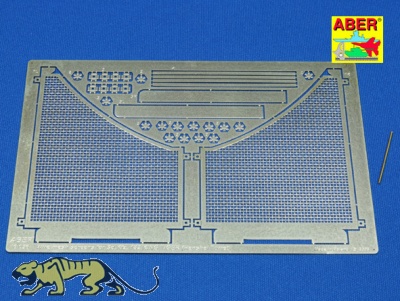 Fotogeätzte Anti-Minen Gitter für Tamiya Königstiger - 1:16