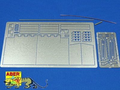 Photo Etched Rear Fenders for King Tiger 1:16 (ABER)