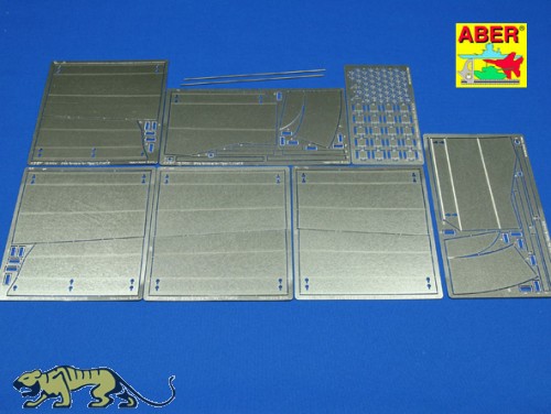 Photo Etched Side Fenders for King Tiger 1:16 (ABER)