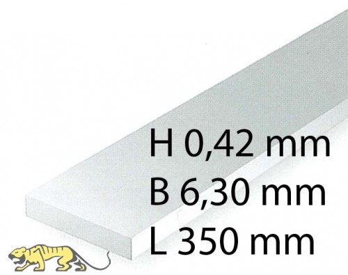 Plastic-Stripes - 0,42 x 6,30 x 350 mm (10 Pcs.)