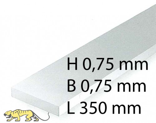 Plastic-Stripes - 0,75 x 0,75 x 350 mm (10 Pcs.)