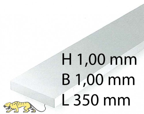 Plastik-Streifen - 1,00 x 1,00 x 350 mm (10 Stück)