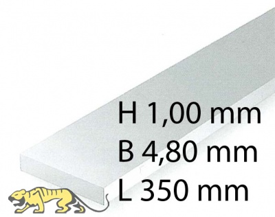 Plastic-Stripes - 1,00 x 4,80 x 350 mm (10 Pcs.)