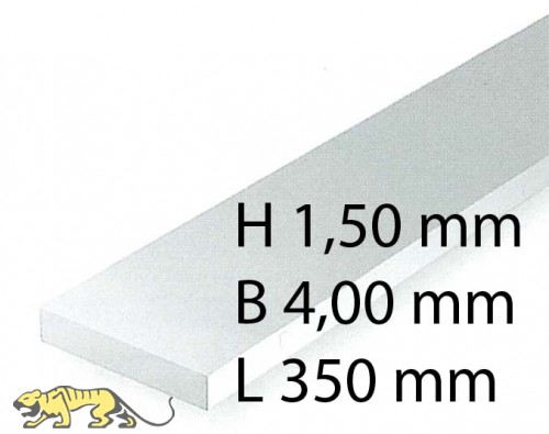 Plastik-Streifen - 1,50 x 4,00 x 350 mm (9 Stück)