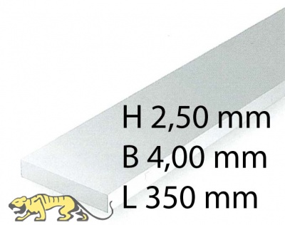 Plastik-Streifen - 2,50 x 4,00 x 350 mm (7 Stück)