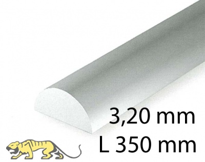Half round - 3,20 x 350 mm (3 Pcs.)
