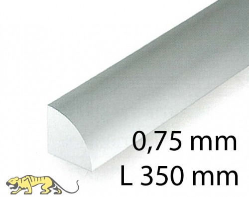 Quarter round - 0,75 x 350 mm (5 Pcs.)