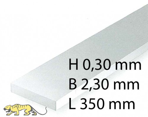 H0-Scale Streifen - 0,30 x 2,30 x 350 mm (10 Stück)