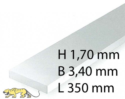 H0-Scale Streifen - 1,70 x 3,40 x 350 mm (10 Stück)