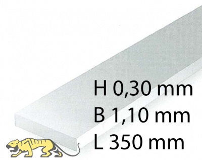 H0-Scale Streifen - 0,30 x 1,10 x 350 mm (10 Stück)