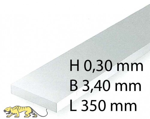 H0-Scale Streifen - 0,30 x 3,40 x 350 mm (10 Stück)