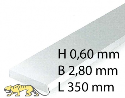 H0 Scale Strips - 0,60 x 2,80 x 350 mm (10 Pcs.)