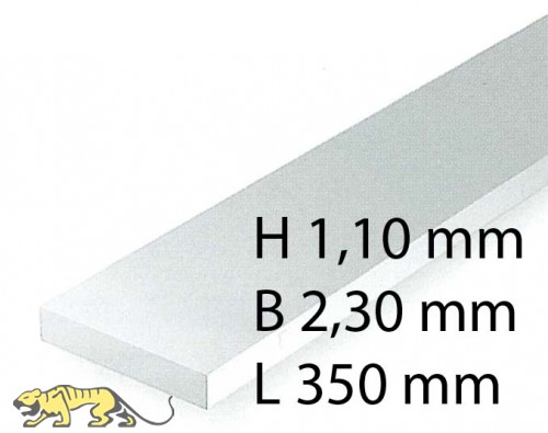 H0-Scale Streifen - 1,10 x 2,30 x 350 mm (10 Stück)