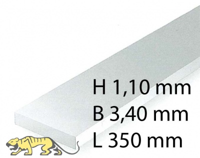 H0-Scale Streifen - 1,10 x 3,40 x 350 mm (10 Stück)