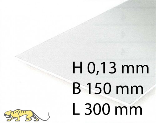 Clear Sheets - 0,13 x 150 x 300 mm (3 Pcs.)