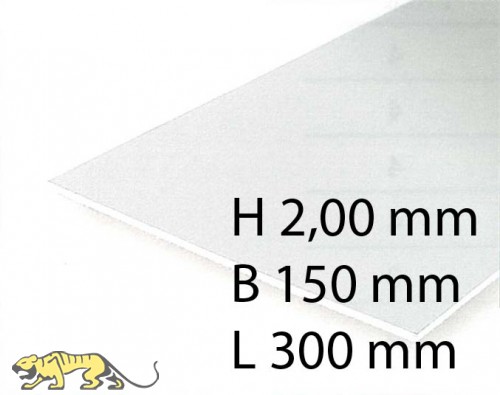 White Sheets - 2,00 x 150 x 300 mm (1 Pcs.)
