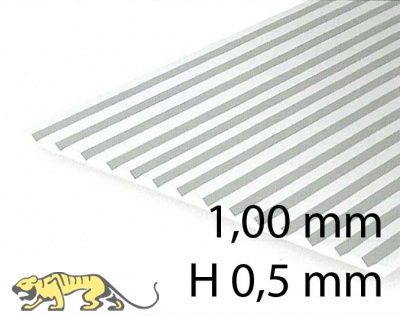 V-Groove Siding - V-Groove 1,00 mm / H 0,5 mm
