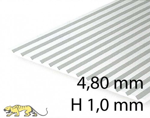 V-Groove Siding - V-Groove 4,80 mm / H 1,0 mm