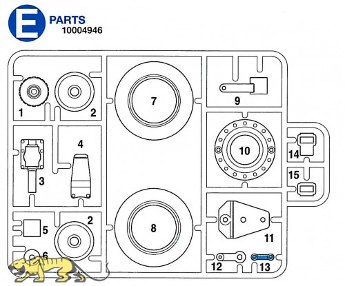 E Teile (E1-E15) für Tamiya KV-1 / KV-2 (56028, 56030) 1:16