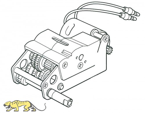 Gear Box L for Tamiya King Tiger (56018) 1:16