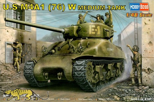 U.S. M4A1 Medium Tank Sherman - 76mm - 1:48