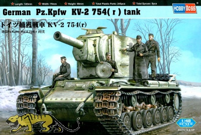 Deutscher Beutepanzer KV-2 Pz.Kpfw. 754 (r) - 1:48
