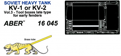 KV-1 / KV-2 Fotoätzteile Set Vol. 3 - Werkzeugkiste späte Variante