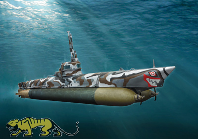 Deutsches Kleinst U-Boot Biber - 1:35