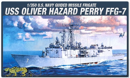 USS Oliver Hazard Perry FFG-7 - US Navy Frigate - 1:350