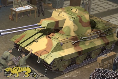 Deutscher Flakpanzer E-50 - 1:35
