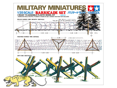 Panzer und Infanterie Barrikaden - 1:35