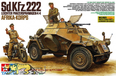 Sd.Kfz. 222 Afrika Korps - Inkl. Motorrad - 1:35