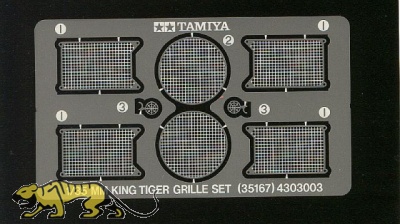 King Tiger Etched Grille - 1/35