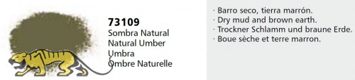 Vallejo Pigments 73109 Umbra (Natural Umber), Pigment - 35ml