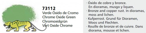 Vallejo Pigments 73112 Chromoxidgrün (Chrome Oxide Green), Pigment - 35ml